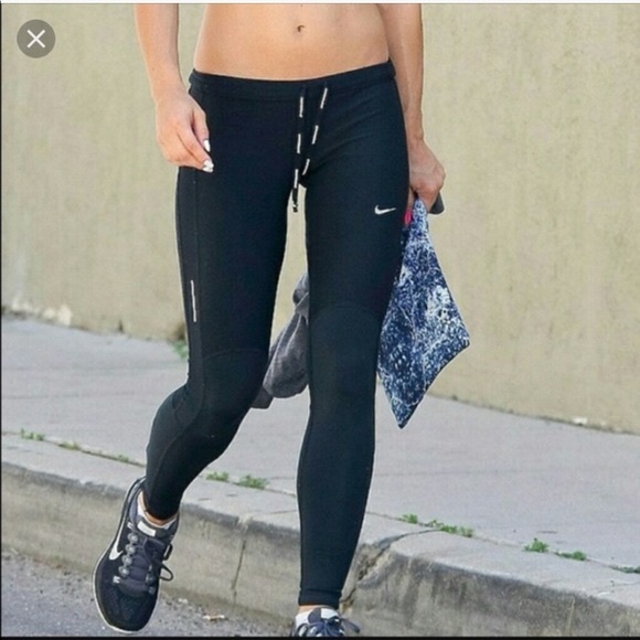 nike dri fit leggings with ankle zip